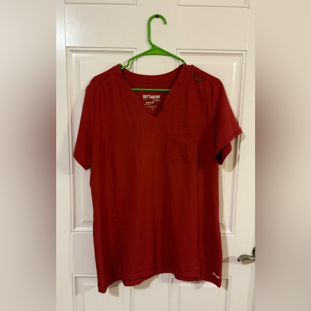 Grey's Anatomy Scrub Top In Greanadine